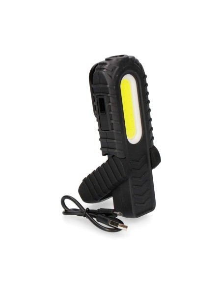 Linterna de trabajo led recargable con usb. con gancho + iman + soporte. cob 5w 300 lm / 3w 90 lm