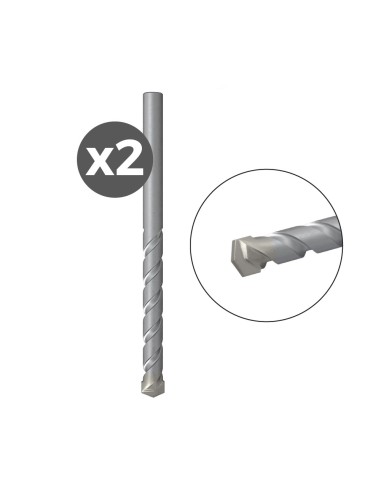 Pack 2 brocas para piedra d-s hm 4,0x38/75 530523 fischer