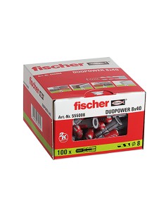 Taco duopower ø8 x 40 mm, caja 100 uds 2