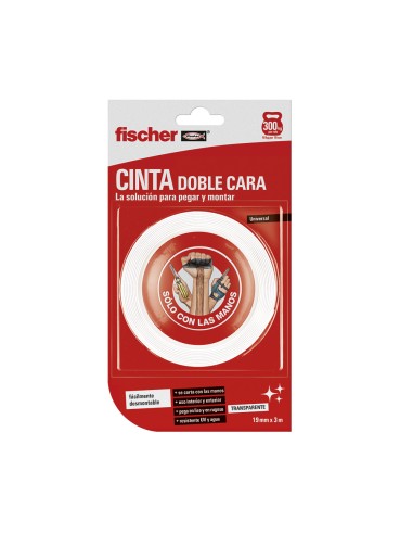 Cinta de doble cara transparente 19 m x 3 m