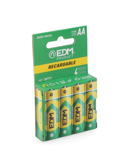 Pila recargable eco-series aa - hr6 2600 ma, ø14,5 x 50,5 mm, 4 uds