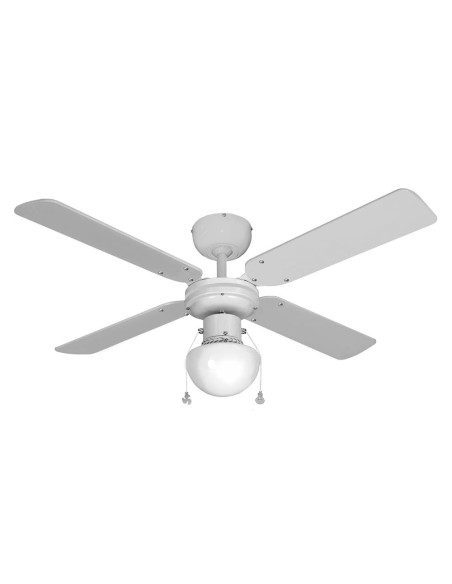 Ventilador de techo modelo caribe. color blanco. potencia: 50 w aspas: ø102 cm edm