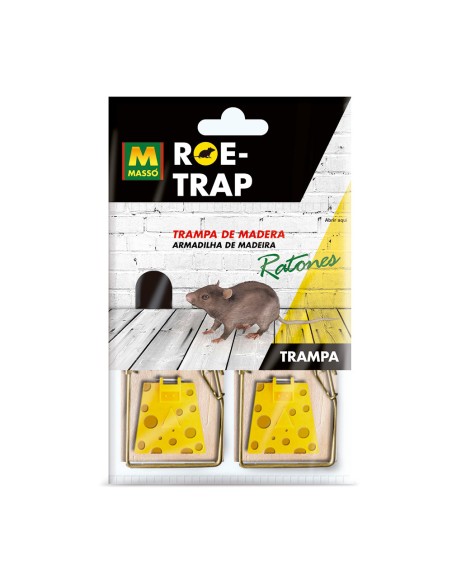 Trampa para cebo roe-trap madera para ratones