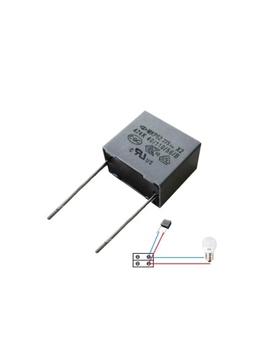 Condensador para bombilla led, 5 unidades