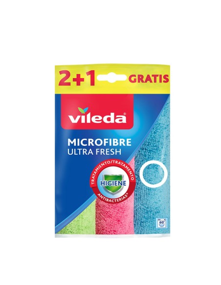 Bayeta microfibras ultrafresh 2+1 uds