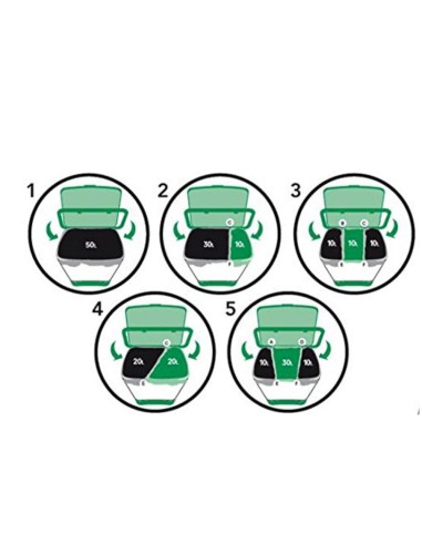 Cubo con pedal 50 l (no incluye separadores...