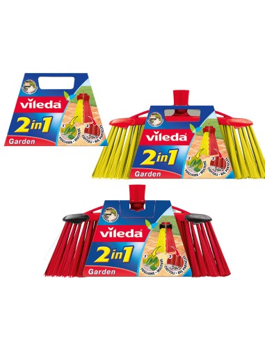 Cepillo escoba para exteriores garden 2 en 1