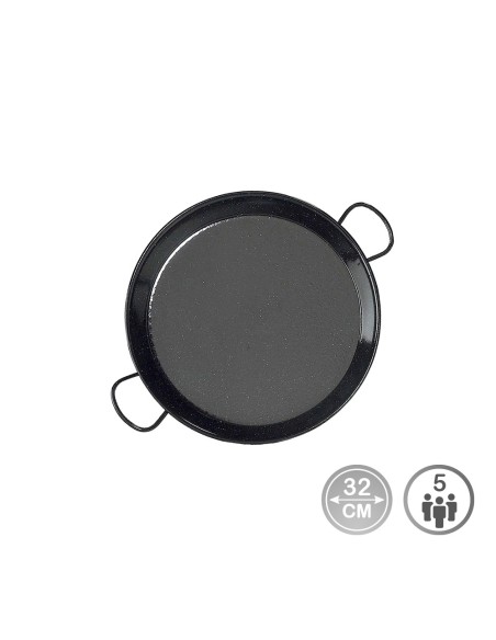Paellera esmaltada para induccion y vitroceramica ø32 cm (5 personas)