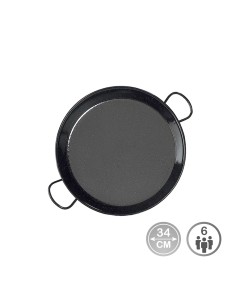Paellera esmaltada para induccion y vitroceramica ø34 cm (6 personas)