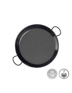 Paellera esmaltada para induccion y vitroceramica ø36 cm (7 personas)