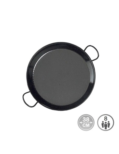 Paellera esmaltada para induccion y vitroceramica ø38 cm (8 personas)