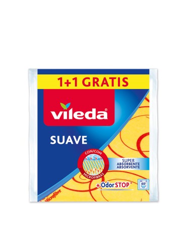 Bayeta amarilla suave 1+1 30% microfibra