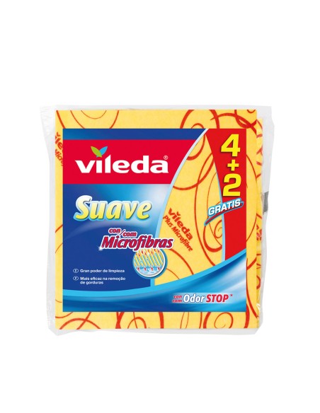 Bayeta amarilla suave 4+2 30% microfibra