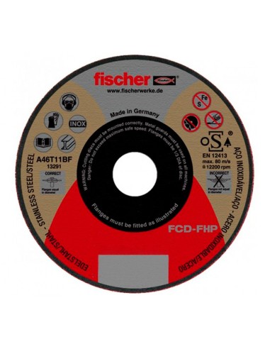 Disco fcd-fhp ø115x1x22,23 inox. 531688 fischer
