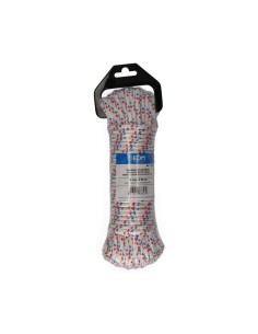 Cuerda trenzada blanca con pintas nylon, calibre 6 mm x 25 m 2
