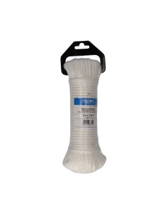 Cuerda trenzada nylon blanco granate, calibre 6 mm x 25 m 2