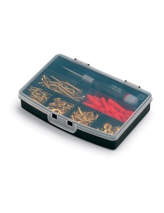 Organizador de compartimento con tapa 7 divisiones fijas 17,5 x 12,2 x 3 cm