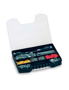 Organizador de compartimentos con tapa 9 divisiones fijas 2,5 x 25 x 5 cm 2