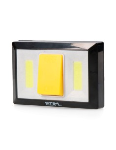 Linterna 2 leds 200 lumens con base imantada y adhesiva 4xaaa (pilas incluidas) edm