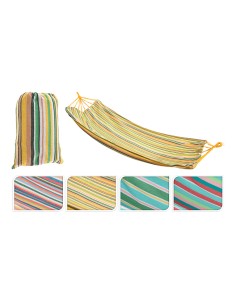 Hamaca de algodón y poliéster 200 x 100 cm, colores surtidos 2