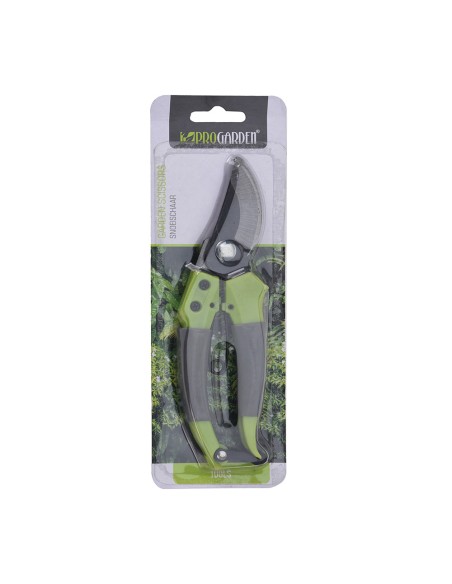 Tijeras de poda con mango verde/negro cuchilla de 185mm progarden