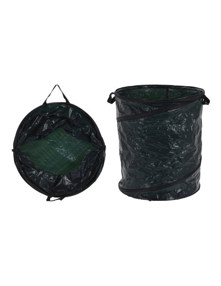 Saco de jardin con muelle ø45 x 55 cm color verde, 85 l