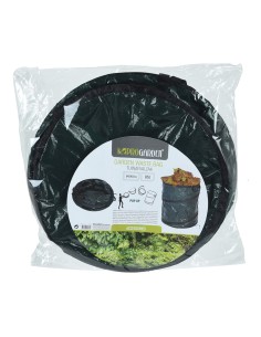 Saco de jardin con muelle ø45 x 55 cm color verde, 85 l 2