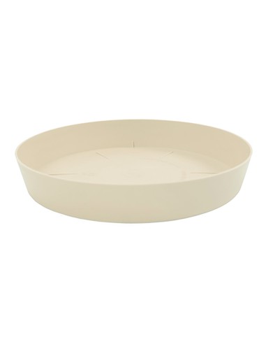 Plato de inyeccion para maceta color ecru ø24cm