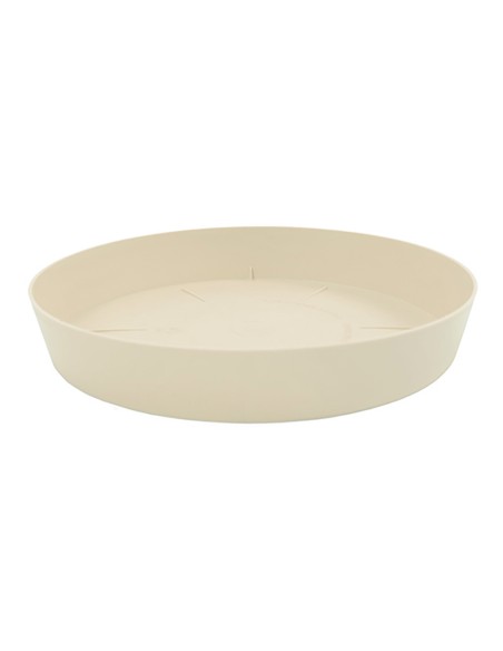Plato de inyeccion para maceta color ecru ø24cm