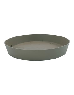 Plato de inyeccion para maceta color taupe ø24cm