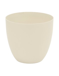 Maceta de inyeccion modelo cuenco ø18cm color ecru
