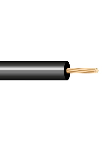 Cablecillo h05v-k 0,50 mm² negro euro/m