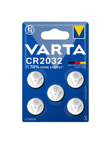 Micro pila de boton lithium cr2032 3v (blister 5 unid.) ø20,0x3,2mm