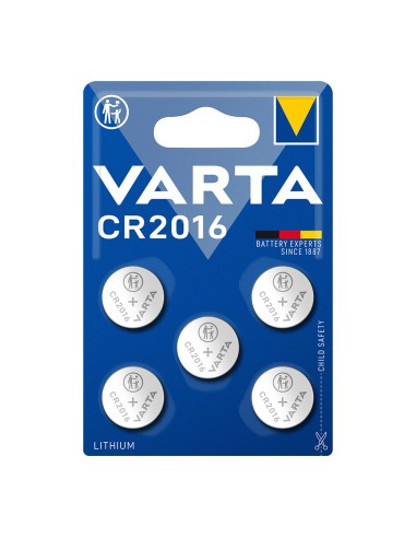 Micro pila de boton lithium cr2016 3v (blister 5 unid.) ø20,0x1,6mm