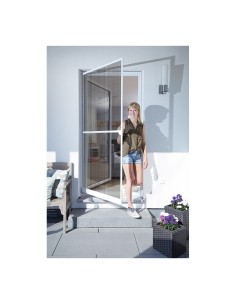 Puerta mosquitera abatible basic blanco 100x210cm 2
