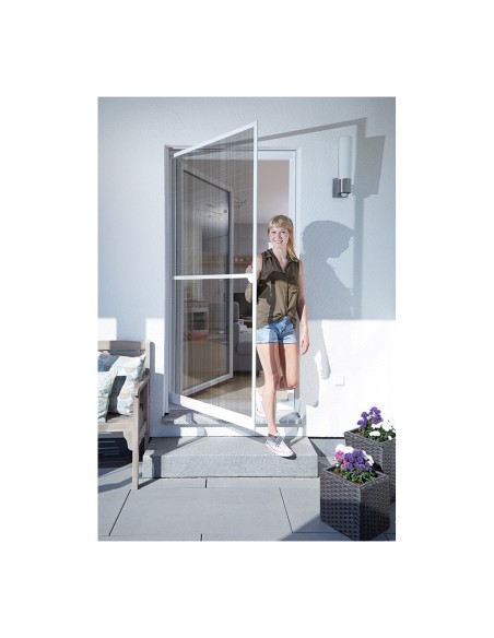 Puerta mosquitera abatible basic blanco 100x210cm