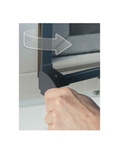 Mosquitera con marco magnetico antracita 100x120cm 2