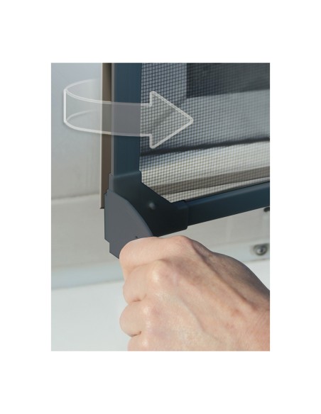 Mosquitera con marco magnetico antracita 100x120cm