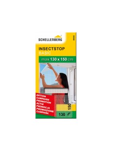 Mosquitera malla con cierre de gancho y bucle blanca 130x150cm 2