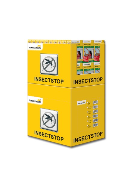 Mosquitera malla con cierre de gancho y bucle blanca 130x150cm