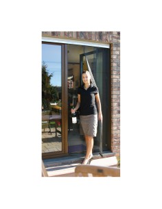 Mosquitera cortina telescopica antracita 95x220cm