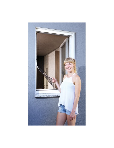 Mosquitera con marco magnetico blanco 120x120cm