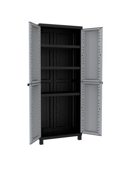 Armario twistblack2680, 3 baldas, 68 x 39 x 170 cm