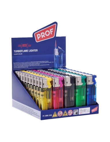 Encendedor modelo transparente llama roja...