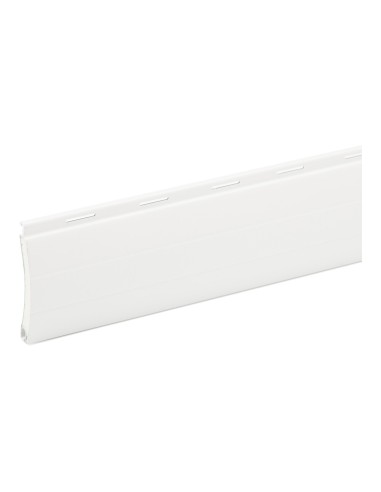 Lama blanca aluminio curva 39,5 mm x 2 m