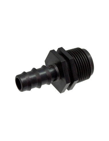 Adaptador macho tubo 16mm a rosca 3/4" blue bird