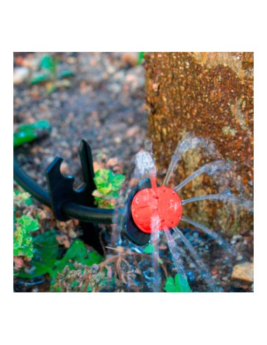 Pack con 10 goteros regulables 0-60 l/h blue bird