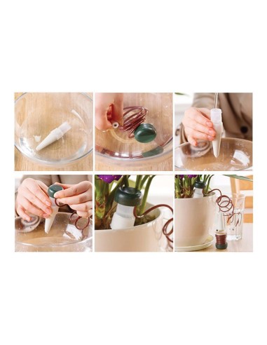 Sistema de riego aquac para macetas 3+1 conos 7...