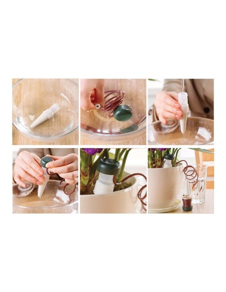 Sistema de riego aquac para macetas 3+1 conos 7 cl/dia blue bird