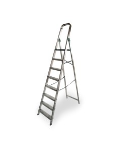 Escalera doméstica aluminio 8 peldaños